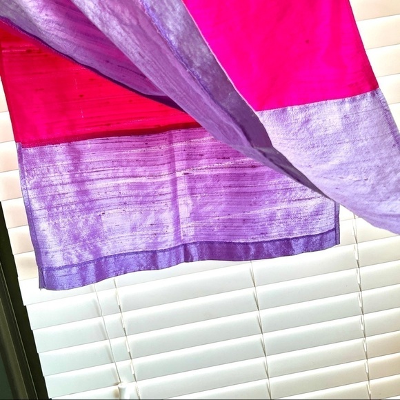 Beautiful Bebe Silk Pink Color Block Low-Rise Maxi Skirt! Sz Xs πββοΈπ»π - Picture 4 of 14